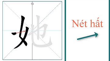 Hướng dẫn học nhanh 7 nét chữ cơ bản trong tiếng trung  - Nét hất