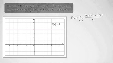 (Single-Variable Calculus 1) Proof of the Derivative of a Constant Function