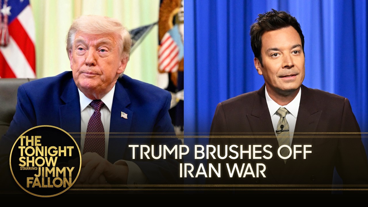Trump Dismisses Iran War as "Not a Big Thing," Brags About Completing Reflecting Pool | Tonight Show