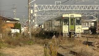 キハ110系豊野駅発車