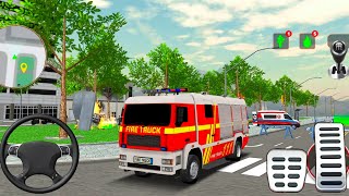 Fire Truck City Rescue Simulator - Emergency 911 Ambulance Driving 3D - Android Gameplay screenshot 5
