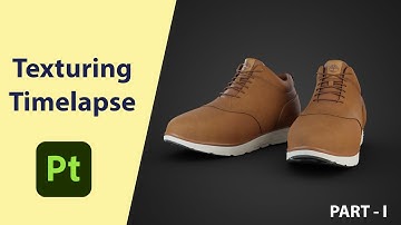 Timberland Shoes Texturing Timelapse PART - 1 | Substance 3D Painter