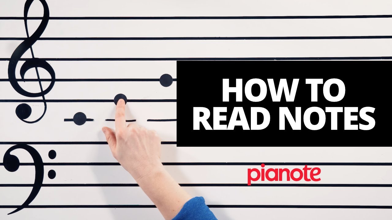 ⁣How To Read Notes (Beginner Piano Lesson)