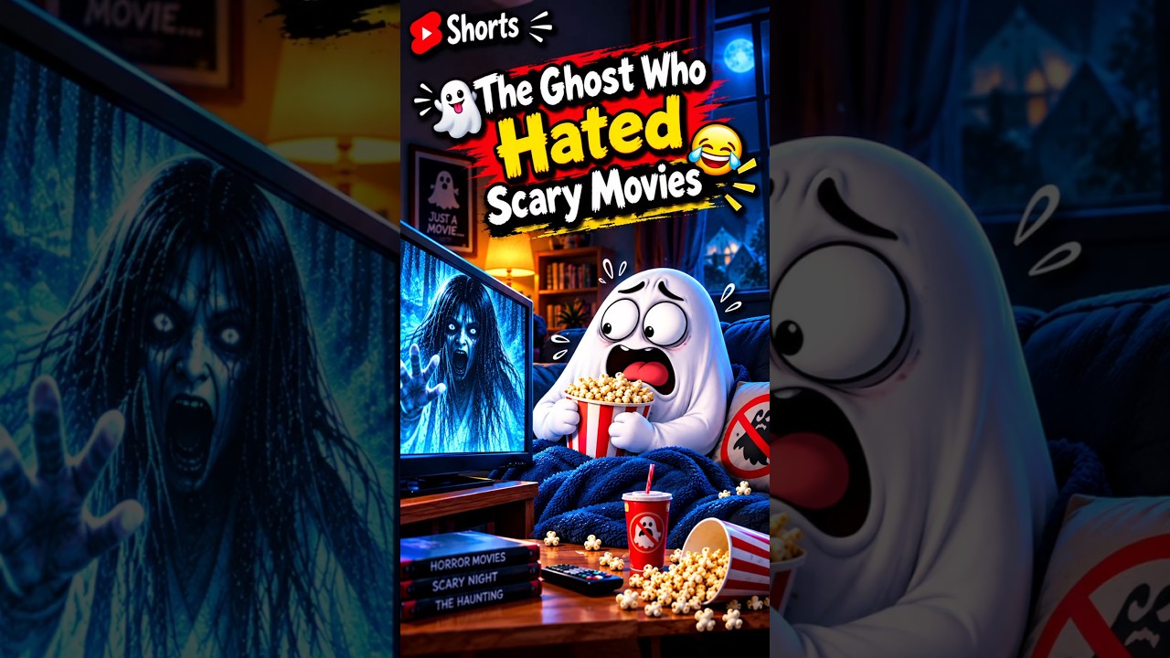 👻 “The Ghost Who Hated Scary Movies” 😂