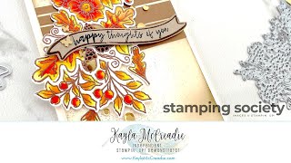 Stamping Society - Stampin’ Up! - Fond of Autumn - September 2022 Tutorial