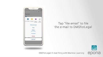 E-mail filing with Machine Learning - DMSforLegal