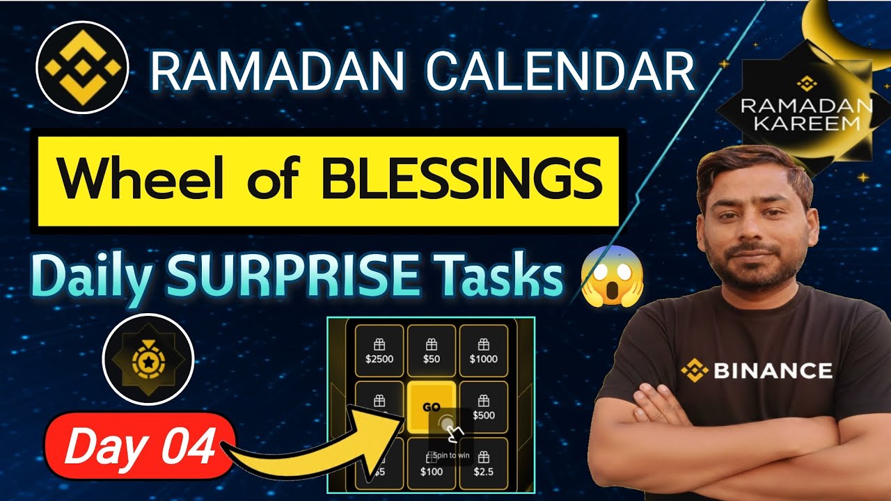 Binance Ramadan Calendar Campaign | Day 4 Wheel Of Blessings Task details 