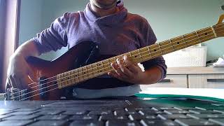Miley Cirus - Wrecking Ball bass cover with tabs