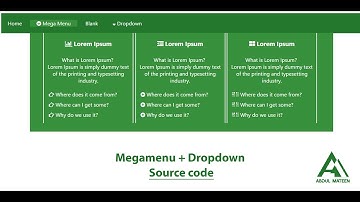 Megamenu | HTML + CSS | Source Code FREE*