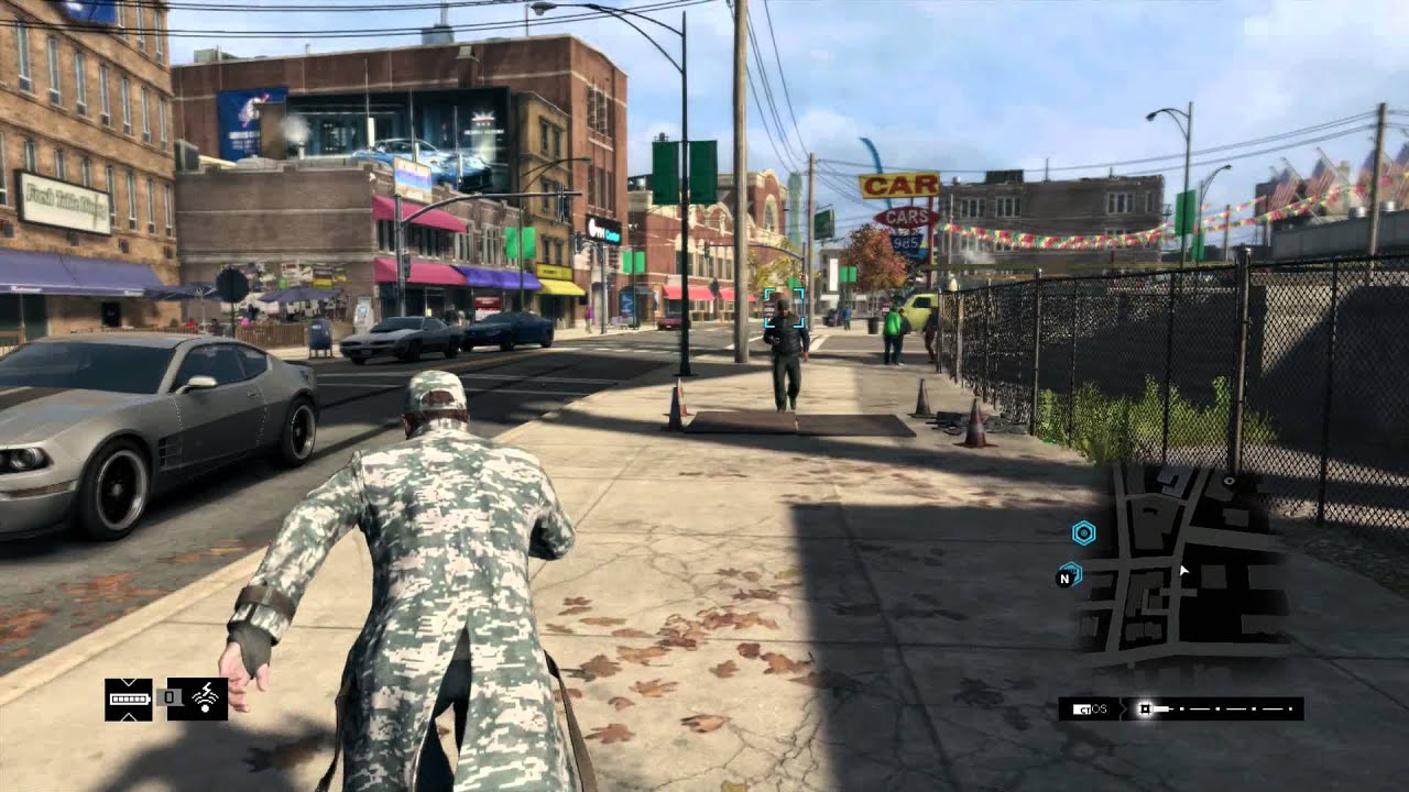 Watch_Dogs PS4 Gameplay - Escaping a level 5 police chase