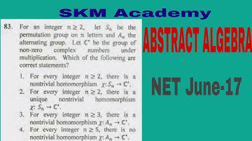 Abstract Algebra Csir net(math) June 2017;code-A,Q-83;code-B,Q-84;code-C,Q-88;