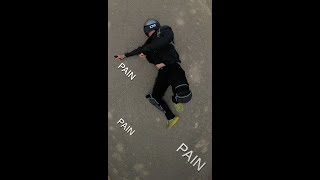 25 Mph Crash on Skateboard #eskate #wowgo #electricskateboard #onewheel #crash Resimi