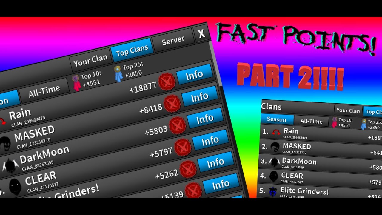 How To Get Clan Points Fast In Roblox Assassin Part 2 Youtube - roblox assassin best clan