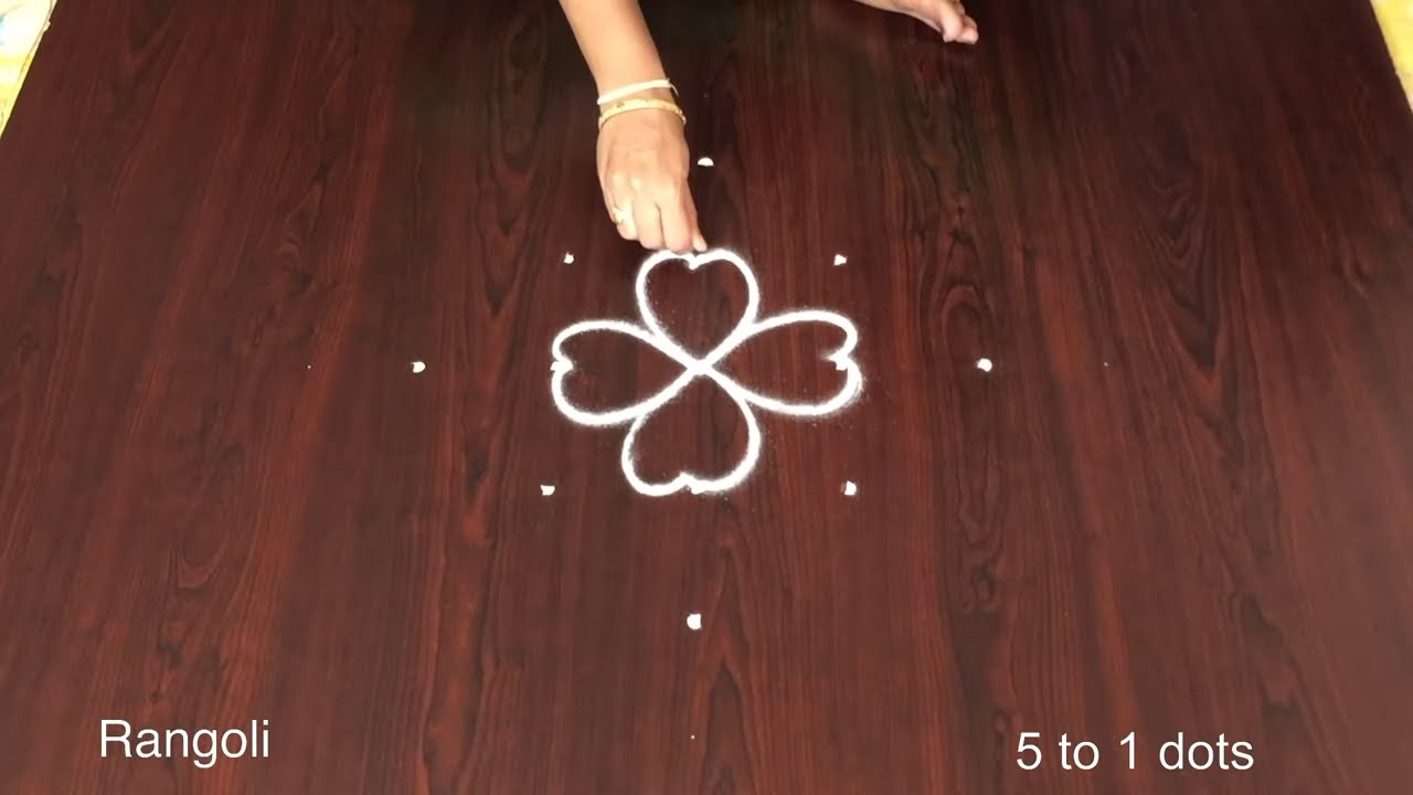 Diwali Muggulu Border Rangoli Design