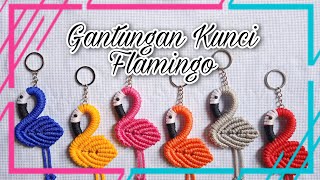 Cara Membuat Gantungan Kunci Flamingo || Gantungan Kunci dari Tali Kur