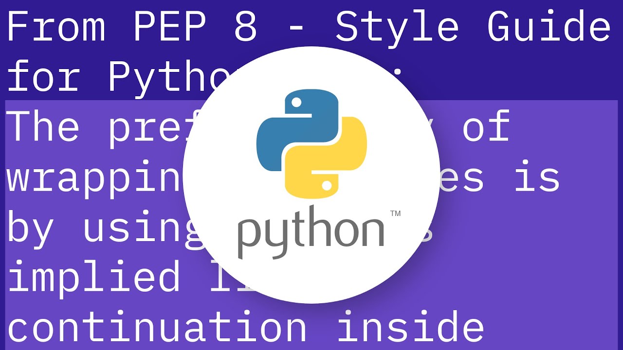 Is it possible to break a long line to multiple lines in Python? - YouTube