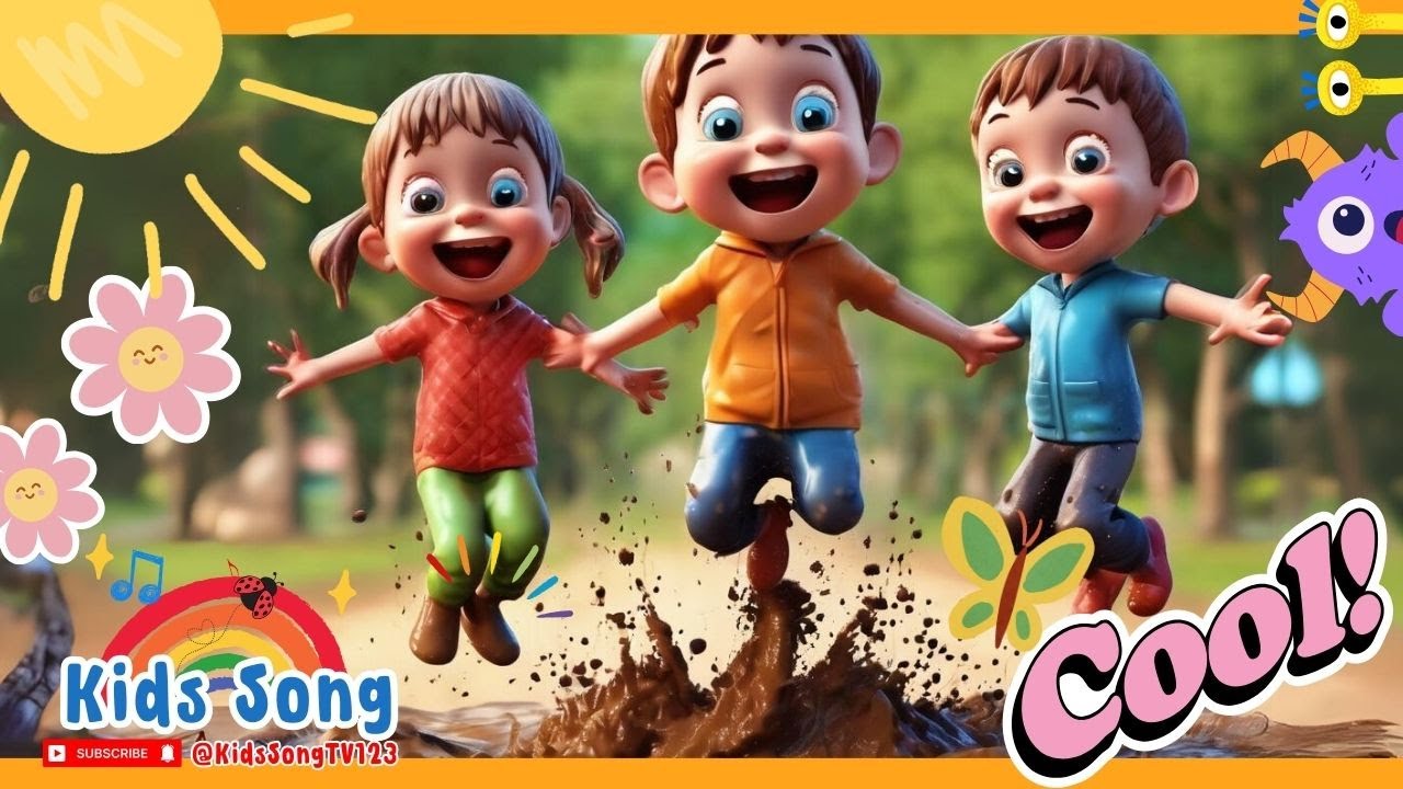 Jumping Muddy Puddle + More Kids Songs ｜ Kids Song ｜ Puddle ｜Muddy # ...