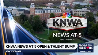 KNWA News at 5 Open and Talent Bump - New Voiceover | January 6, 2026