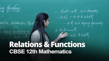 Binary Operations, Relations & Functions for CBSE 12th Mathematics | Misostudy