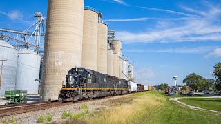 9/4/2023: CN Champaign Sub: IC SD70 #1026 leads CN A408 south at Arcola, Illinois.