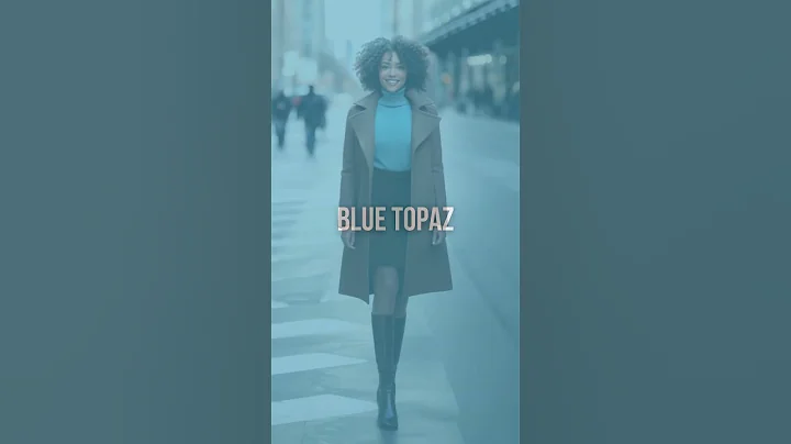 Blue Topaz & Brown Color Combo #styletips #colorpalette #aiimagery