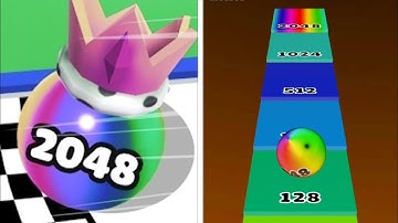 Ball Merge 2048 vs Reverse Ball Speed Run Walkthrough , iOS Android Colour Run New Update part : 645