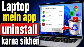 Laptop Mein App Uninstall Kaise Kare | Laptop Se Koi Bhi App Delete Karna Sikhen  screenshot 4