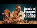 DIY Wooden Sandals Using Scrap Wood #Geta #paracord  #salma