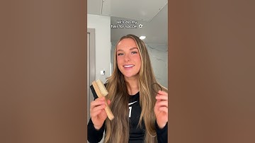 How I do my slick back ponytail for soccer #slickback #soccergirl #hairtutorial #femaleathletes