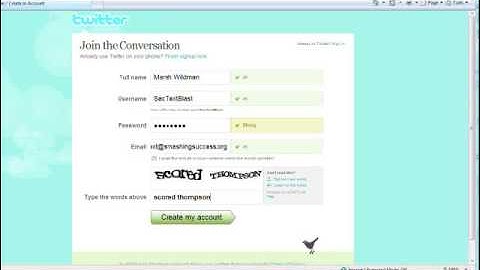 How to open a Twitter Account!