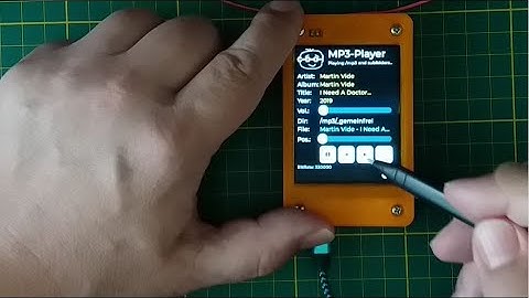 MP3 Player mit dem ESP32 2432S028R, Cheap Yellow Display, CYD, Touchscreen ESP32, LVGL, DC Utils V5
