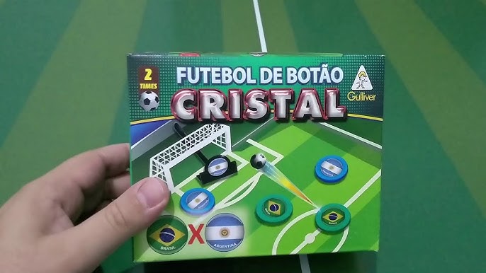 Jogo Futebol De Botão Completo Com Seleções 2 Times Original Gulliver Bolão  Mesa Classicos Brasil Argentina Seleções copa do mundo 2 times 2 jogadores