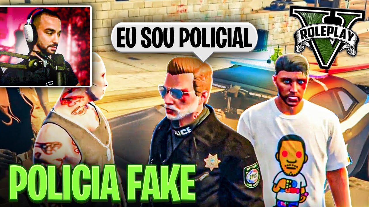 FINGI SER POLICIA À PAISANA NO GTA RP !