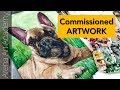 Commissioned Artwork | Pet portrait | watercolor