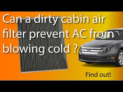 How does a dirty cabin filter affect the performance of your air conditioner