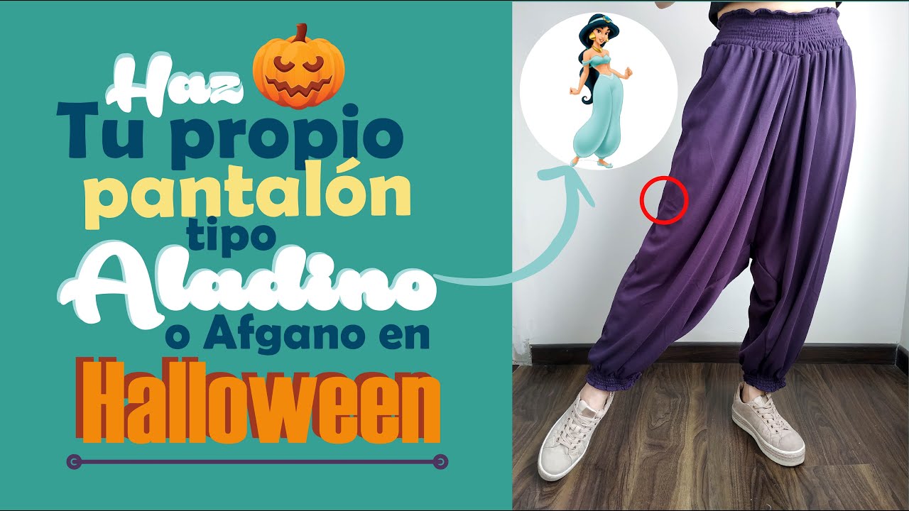 Haz tu propio PANTALÓN AFGANO o ALADINO o HAREM MOLDE + CONFECCIÓN | *Yoga o Halloween* - YouTube