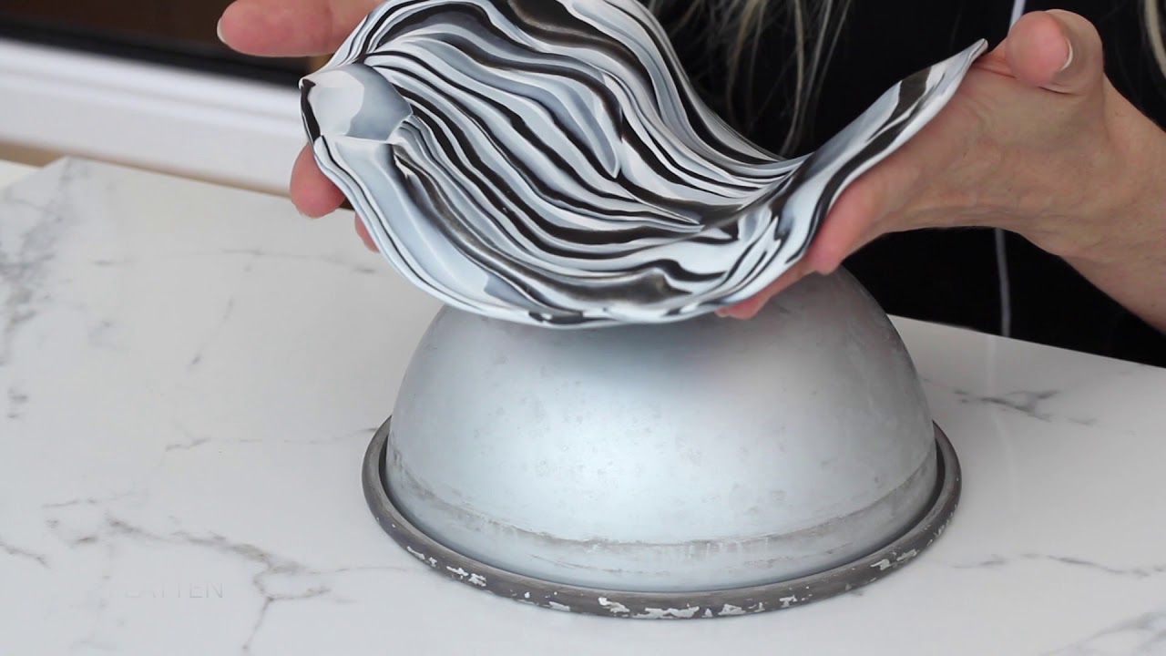 How I make my marble clay vases