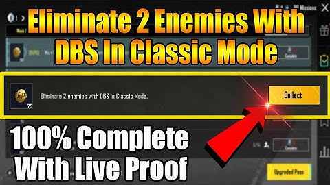 Eliminate 2 Enemies With DBS In Classic Mode