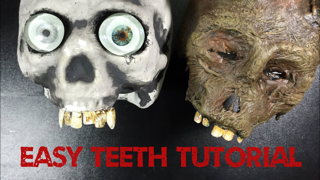 www.monstertutorials.com - How to make easy teeth with fake nails
