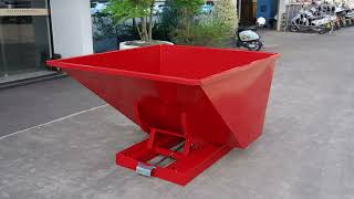 Heavy Duty Steel Self-Dumping Hoppers #tippingbin #dumpinghoppers