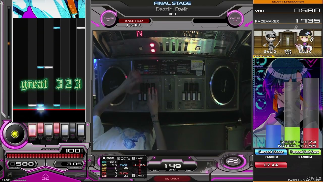 beatmania IIDX 32 Pinky Crush] Dazzlin' Darlin SP ANOTHER 10 AA