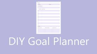 DIY: Make Your Own Goal Planner in Word