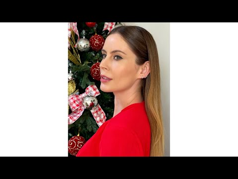 Penteado para o Natal: semipreso elegante