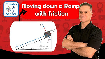 What Is The Acceleration Of An Object Sliding Down A Ramp With Friction?  Free Body Diagram Solution