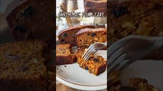 Christmas Plum Cake Non-Alcoholic | Moist | Bakery-Style #shorts #plumcake