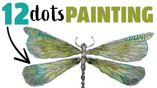 THIS is how to ~ IMPROVE ~ your DRAGONFLY Painting ~ Beginners EASY Lesson @skrimwatercolors