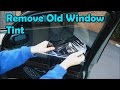 How to remove old window tint without heat