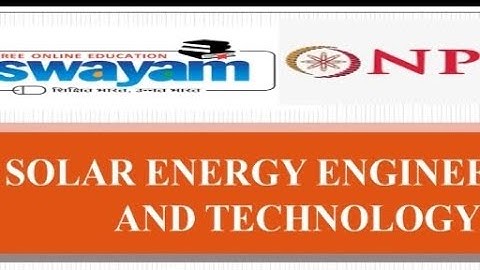 WEEK 2✋✋✋100% SOLAR ENERGY ENGINEERING AND TECHNOLOGY ASSIGNMENT
