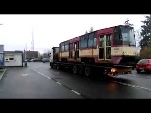 Transport wagonów 105N (źródło: MZK Gorzów Wlkp)