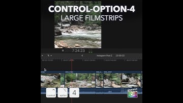Final Cut Pro Shortcut | Control-Option-4 | Large Filmstrips